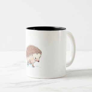 Niedlicher Baby-Igel Zweifarbige Tasse