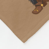 Niedlicher Baby-Junge gibt Cowboytuch Fleecedecke (Ecke)