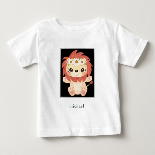 Niedlicher  Baby Lion T - Shirt (Vorderseite)