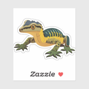 Niedlicher Baby Lizard Cartoon Aufkleber