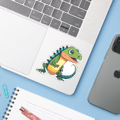 Niedlicher Baby Lizard Cartoon Aufkleber (Laptop mit iPhone)