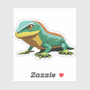 Niedlicher Baby Lizard Cartoon Aufkleber