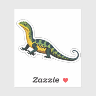 Niedlicher Baby Lizard Cartoon Aufkleber