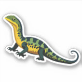 Niedlicher Baby Lizard Cartoon Aufkleber (Vorderseite)