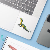 Niedlicher Baby Lizard Cartoon Aufkleber (Laptop mit iPhone)