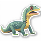 Niedlicher Baby Lizard Cartoon Aufkleber (Vorderseite)