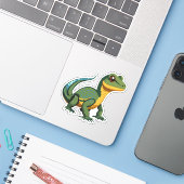 Niedlicher Baby Lizard Cartoon Aufkleber (Laptop mit iPhone)