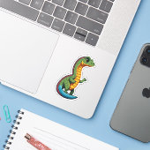 Niedlicher Baby Lizard Cartoon Aufkleber (Laptop mit iPhone)