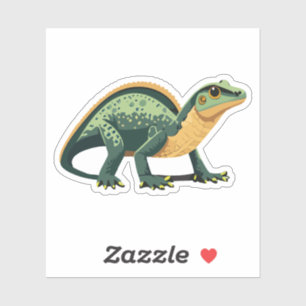 Niedlicher Baby Lizard Cartoon Aufkleber
