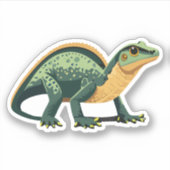 Niedlicher Baby Lizard Cartoon Aufkleber (Vorderseite)