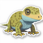 Niedlicher Baby Lizard Cartoon Aufkleber (Vorderseite)