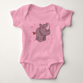 Niedlicher Baby-Nashorn-T - Shirt (Vorderseite)