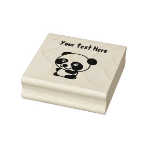 Niedlicher Baby-Panda Gummistempel