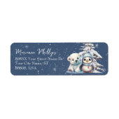 Niedlicher Baby Pinguin und Polar Bear Cube Blue (Vorne)
