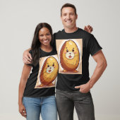 Niedlicher Baby Potato Cartoon mit "Potat" Text au T-Shirt (Unisex)