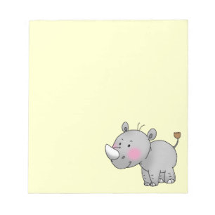 niedlicher Baby Rhino Notizblock