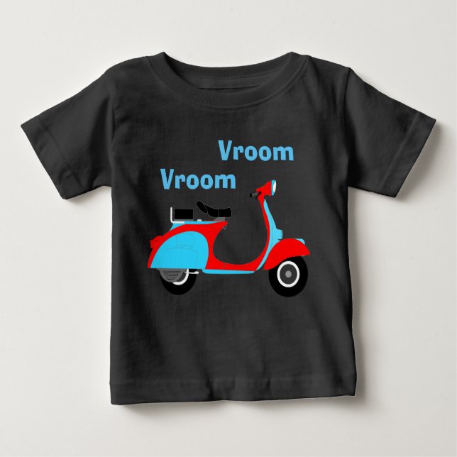 Niedlicher Baby-Roller des Roller-| Baby T-shirt (Vorderseite)