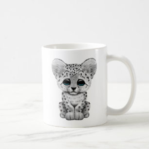 Niedlicher Baby-Schnee-Leopard CUB Kaffeetasse