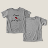 Niedlicher Baby-T - Shirt - bearbeitbarer Name und (Design Vorderseite & Rückseite)