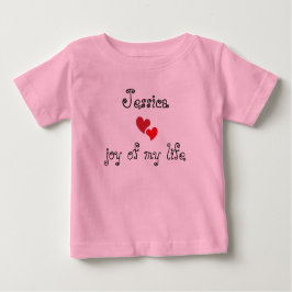 Niedlicher Baby-T - Shirt - bearbeitbarer Name und