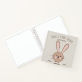 Niedlicher Baby- und Dots Baby-Duschgast Notizblock (Innenseite)