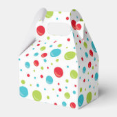 Niedlicher Babybär mit Weihnachtsmannmütze Frohe W Geschenkschachtel (Rückseite)