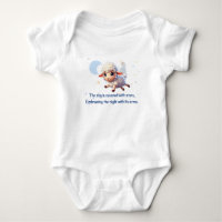 Niedlicher Babybodyanzug mit Schafen.