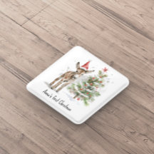 niedlicher Babydonkey und Weihnachtsbaum, kundensp