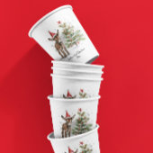 niedlicher Babydonkey und Weihnachtsbaum, kundensp Pappbecher