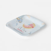 Niedlicher Babydrache Dinosaurier Ballon Babydusch Pappteller (Gewinkelt)