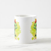 Niedlicher Babydrache grün orange - Kindertasse Kaffeetasse (Mittel)