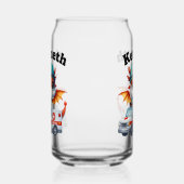 Niedlicher Babydrache im Krankenwagen Dosenglas (Rechts)