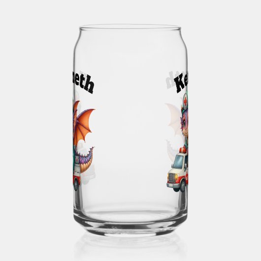 Niedlicher Babydrache in einer Arztpraxis! Dosenglas (Rechts)