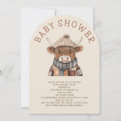 Niedlicher Babyduschenbogen für Kuhcreme Einladung (Vorderseite)