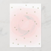 Niedlicher Babyelefant, Cloud, Stars Babydusche Begleitkarte (Rückseite)