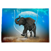 Niedlicher Babyelefant Große Geschenktüte (Vorderseite)