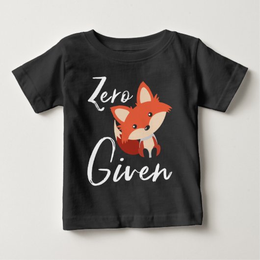 Niedlicher Babyfox Null Fox gegeben Baby T-shirt (Vorderseite)
