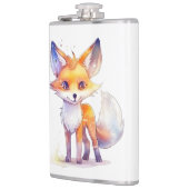 Niedlicher Babyfox Vinyl-Wrapper Flachmann (Links)