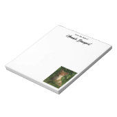 Niedlicher Babyfuchs in einem grünen Wald Notizblock (Rotiert)