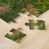 Niedlicher Babyfuchs in einem grünen Wald Puzzle (Seite)