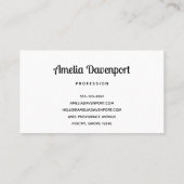 Niedlicher Babyfuchs in einem grünen Wald Visitenkarte (Rückseite)