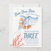 Niedlicher Babyhai Einladung (Vorderseite)