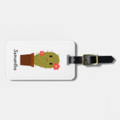 Niedlicher Babymädchenkaktus Gepäckanhänger (Vorderseite horizontal)