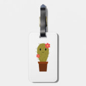 Niedlicher Babymädchenkaktus Gepäckanhänger (Rückseite vertikal)