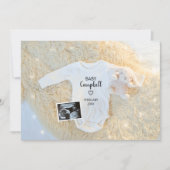 Niedlicher Babyname Ultraschalldiagnostische Foto  Ankündigung (Vorderseite)