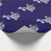 Niedlicher Babynarwhal Geschenkpapier (Ecke)