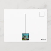 Niedlicher Babyotter im Teich - personalisierbarer Postkarte (Rückseite)