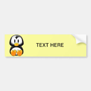 Niedlicher BabyPenguin - Customizeable Autoaufkleber