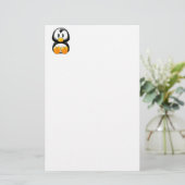Niedlicher BabyPenguin - Customizeable Briefpapier (Stehend Vorderseite)
