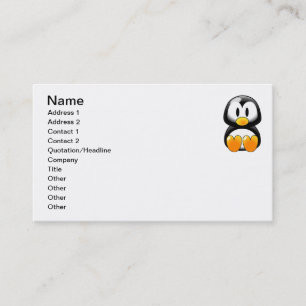 Niedlicher BabyPenguin - Customizeable Visitenkarte